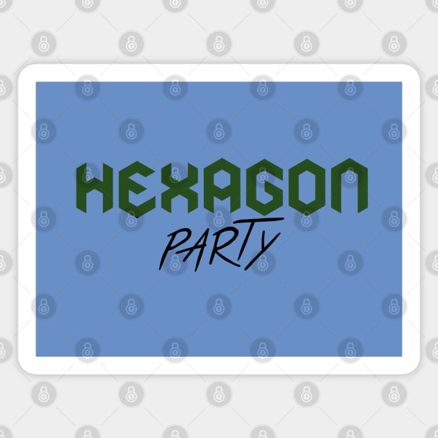 Hexagon Party - Santa Clarita Diet Magnet by GeekGiftGallery